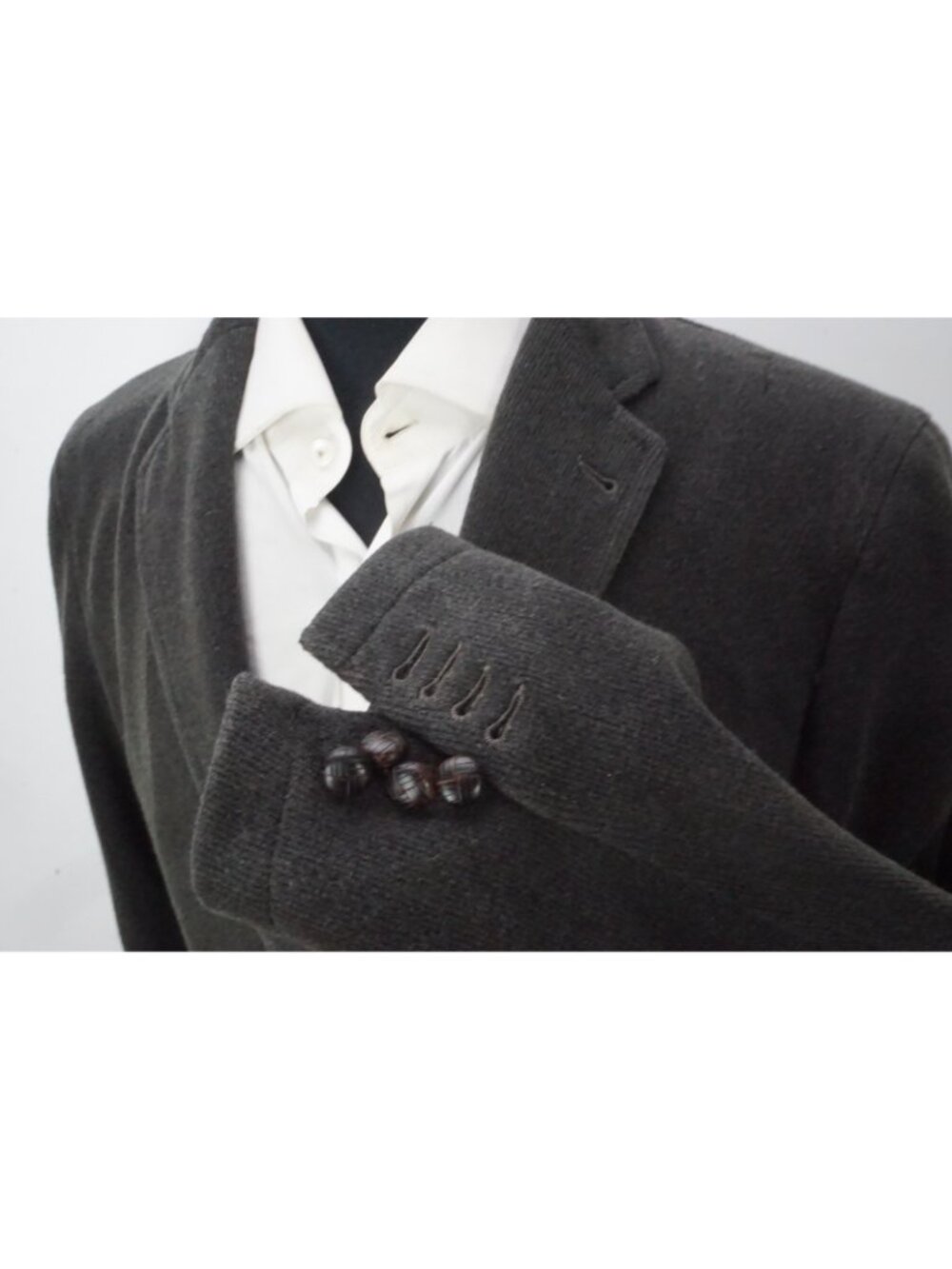 Tagliatore Gray Woven Wool Blend Sport Coat Jacket Sz 42R US Brand New - Picture 4 of 9